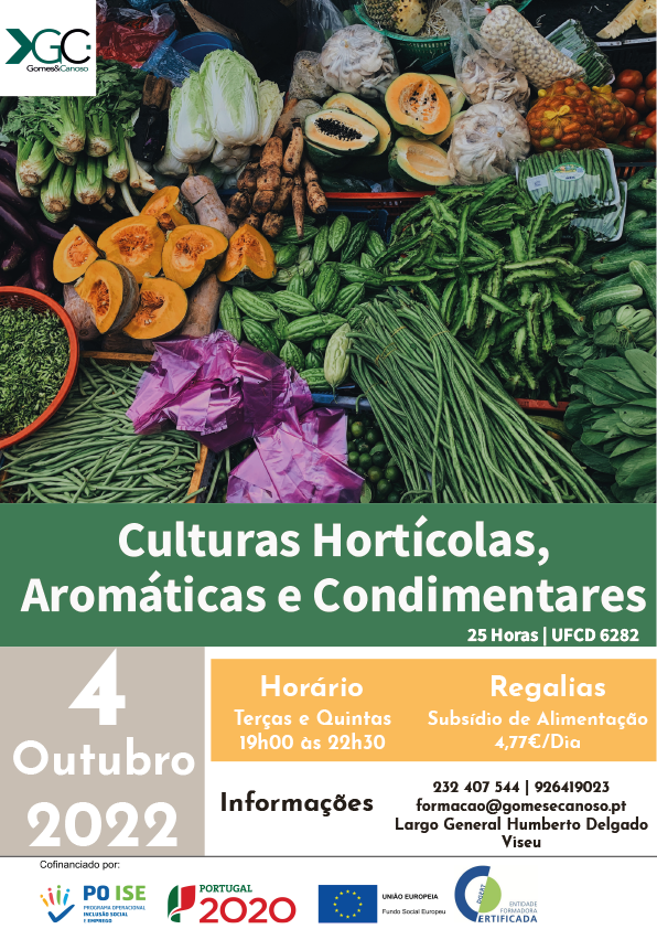 Culturas Hortícolas, Aromáticas, Medicinais e Condimentares 